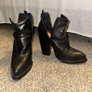 Jeffrey Campbell slide slit booties with heel sz 8